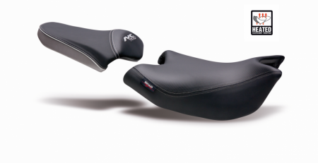 Piese moto - Sa confort SHAD incalzita negru/gri, cusaturi gri