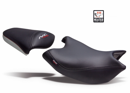 Piese moto - Sa confort SHAD SHH0N710CH incalzita negru/gri, cusaturi rosii