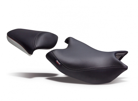 Piese moto - Sa confort SHAD SHH0NS709CN negru/gri, cusaturi rosii, fara logo