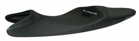 Piese moto - Sa confort SHAD SHS0G6000 negru, cusaturi gri inchis