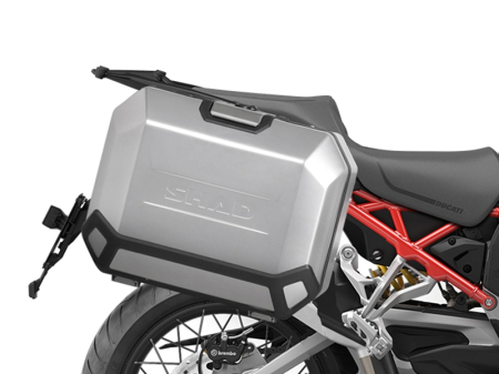 Set complet de cutii laterale de aluminiu, SHAD TERRA, 36L / 47L, incluzand kit de montaj SHAD Ducati Multistrada 1200 V4 [1]