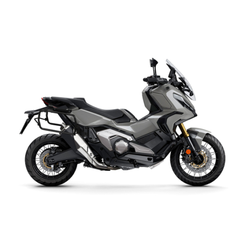 Set complet de genti laterale adventure SHAD TERRA TR40 si topcase din aluminiu SHAD TERRA TR55 PURE BLACK, incluzand kitul de montaj SHAD HONDA X-ADV 750 [7]