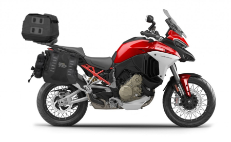 Piese moto - Set of SHAD TERRA TR40 adventure saddlebags and SHAD TERRA rear bag TR50, including mounting kit SHAD DUCATI MULTISTRADA 1200 V4