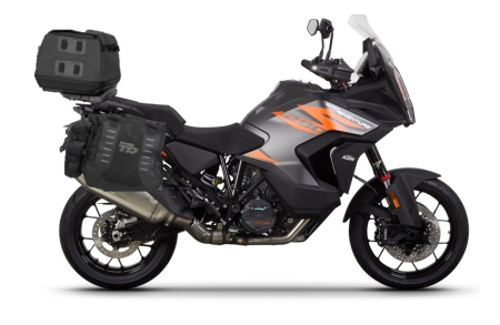Piese moto - Set of SHAD TERRA TR40 adventure saddlebags and SHAD TERRA rear bag TR50, including mounting kit SHAD KTM 1200 SUPER ADVENTURE S/R