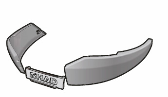 Piese moto - Side band SHAD gri inchis for SH48