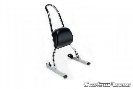 Piese moto - Sissybar plane CUSTOMACCES CLASSIC RQM002J stainless steel