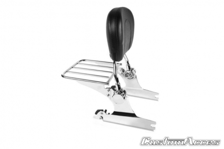 Piese moto - Sissybar plane CUSTOMACCES LUXUS SOFTAIL RSD001J stainless steel