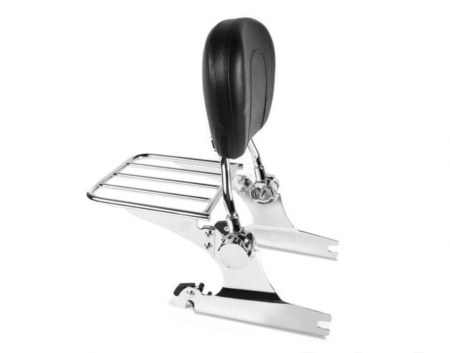 Piese moto - Sissybar plane CUSTOMACCES LUXUS SPORTSTER RSD102J stainless steel