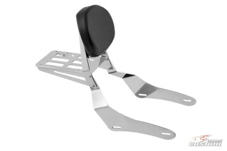 Piese moto - Sissybar plane CUSTOMACCES NON DETACHABLE RQ0013J stainless steel
