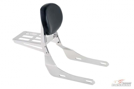 Piese moto - Sissybar plane CUSTOMACCES NON DETACHABLE RQ0032J stainless steel