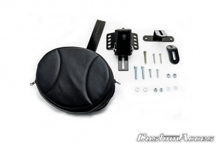Piese moto - Sissybar plane CUSTOMACCES SOLO ELECTRA RQP002N Negru