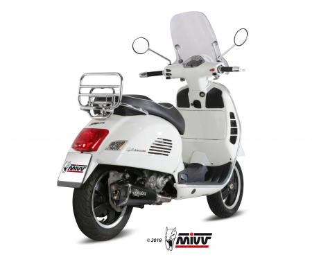 Sistem de evacuare complet 1x1 MIVV DELTA RACE P.008.LDRB negru otel [1]