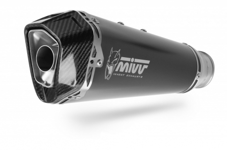 Piese moto - Sistem de evacuare complet 1x1 MIVV DELTA RACE P.008.LDRB negru otel
