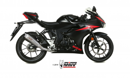 Sistem de evacuare complet 1x1 MIVV DELTA RACE S.055.LDRX Stainless Steel / Carbon cap [1]