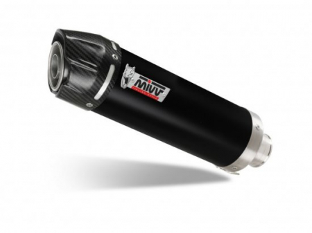 Piese moto - Sistem de evacuare complet 1x1 MIVV GP KT.009.LXBC Black with carbon cap