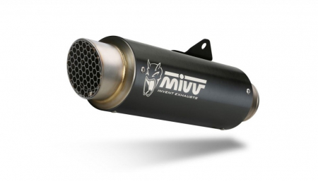 Piese moto - Sistem de evacuare complet 1x1 MIVV GP PRO S.055.LXBP negru otel
