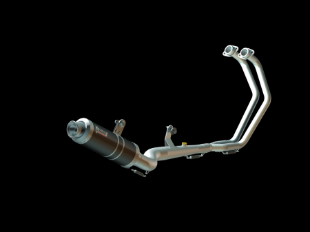 Piese moto - Sistem de evacuare complet 1x1 MIVV GP X.YA.0008.SXB Steel Black