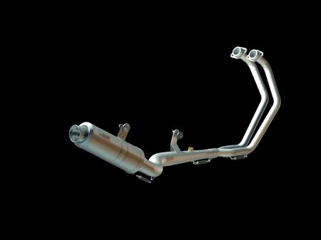 Piese moto - Sistem de evacuare complet 1x1 MIVV GP X.YA.0008.S6S Titan / Capac Carbon