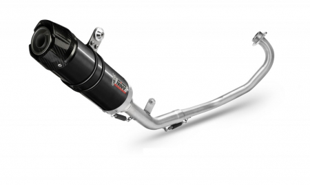 Piese moto - Sistem de evacuare complet 1x1 MIVV GP Y.047.LXBC Black with carbon cap