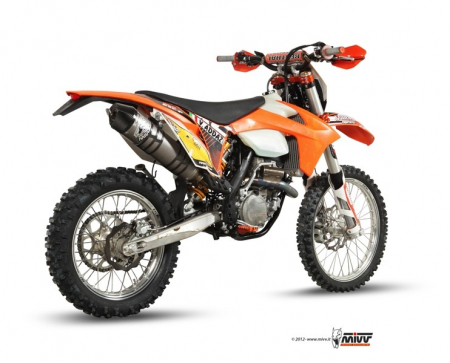 Sistem de evacuare complet 1x1 MIVV OVAL M.KT.030.LXC.F Otel inoxidabil / Capac Carbon [2]