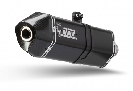 Piese moto - Sistem de evacuare complet 1x1 MIVV SPEED EDGE Y.043.LHB Steel Black