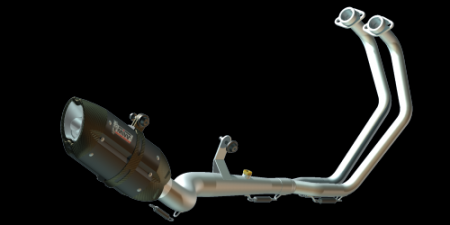 Piese moto - Sistem de evacuare complet 1x1 MIVV SUONO X.YA.0009.S9 negru otel