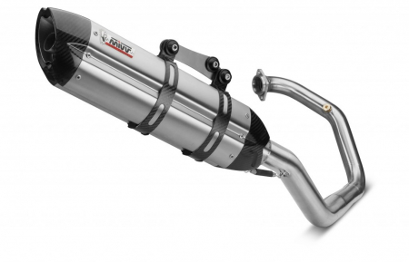 Piese moto - Sistem de evacuare complet 1x1 MIVV SUONO X.KT.0001.S7 Stainless Steel / Carbon cap