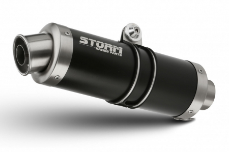 Piese moto - Sistem de evacuare complet 1x1 STORM GP H.088.LXSB Negru