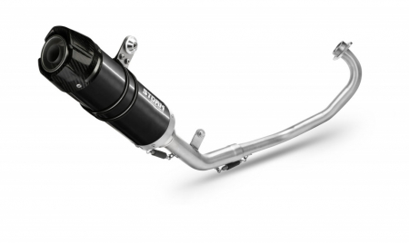 Piese moto - Sistem de evacuare complet 1x1 STORM GP Y.047.LXSBC Black with carbon cap