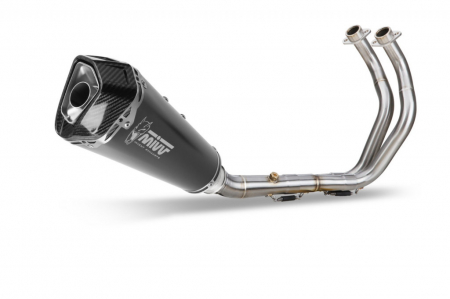 Piese moto - Sistem de evacuare complet 2x1 MIVV DELTA RACE Y.074.LDRB Black Stainless Steel