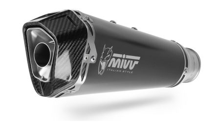 Piese moto - Sistem de evacuare complet 2x1 MIVV DELTA RACE Y.083.KDRB Negru