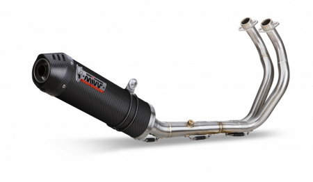 Piese moto - Sistem de evacuare complet 2x1 MIVV OVAL Y.053.L3C Carbon/Capac carbon marime S