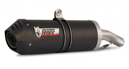 Piese moto - Sistem de evacuare complet 2x1 MIVV OVAL Y.028.L3C Carbon/Capac carbon SMALL