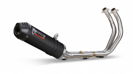 Piese moto - Sistem de evacuare complet 2x1 MIVV OVAL Y.058.L3C Carbon / Carbon cap