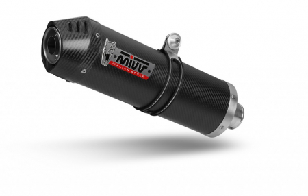 Piese moto - Sistem de evacuare complet 2x1 MIVV OVAL K.055.L3C Carbon with carbon cap
