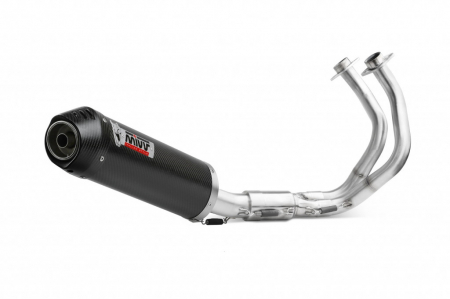 Piese moto - Sistem de evacuare complet 2x1 MIVV OVAL K.057.L3C Carbon with carbon cap