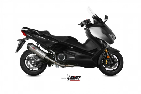 Sistem de evacuare complet 2x1 MIVV OVAL Y.061.LNC Titanium / Carbon cap [2]