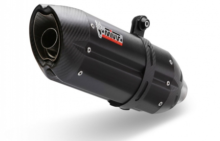 Piese moto - Sistem de evacuare complet 2x1 MIVV SUONO Y.058.L9 negru otel