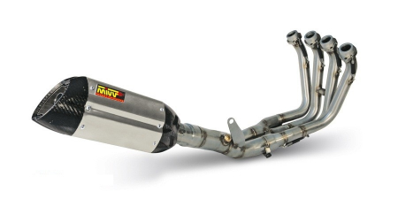 Piese moto - Sistem de evacuare complet 2x1 MIVV SUONO Y.028.L7 Otel inoxidabil/Capac carbon