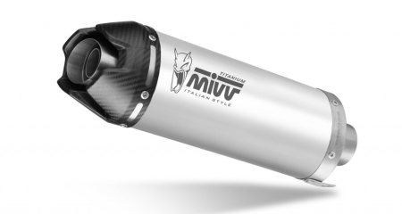Piese moto - Sistem de evacuare complet 4x2x1 MIVV AK-1 H.096.K4K Titanium with carbon cap