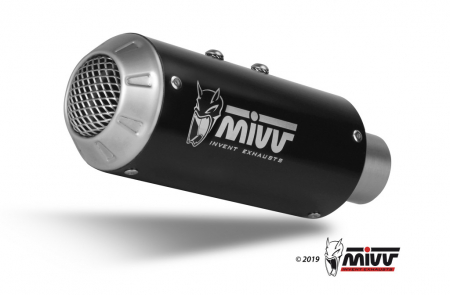 Piese moto - Sistem de evacuare complet 4x2x1 MIVV MK3 H.072.SM3B Black Stainless Steel