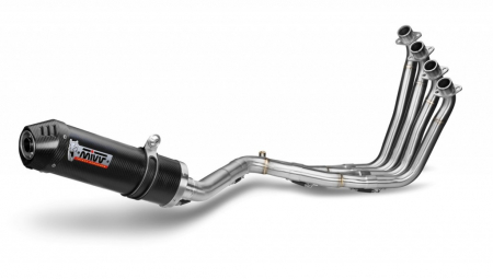 Piese moto - Sistem de evacuare complet 4x2x1 MIVV OVAL H.055.L3C Carbon/Capac carbon SMALL