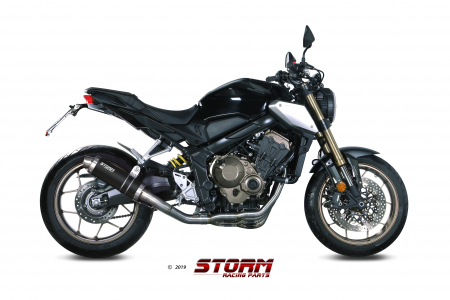 Sistem de evacuare complet 4x2x1 STORM GP H.072.LXSB negru otel [1]