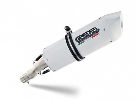 Sistem de evacuare complet GPR ALBUS CERAMIC CO.KTM.43.1.ALB White glossy including removable db killer [1]