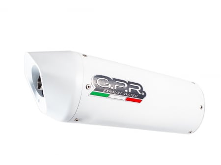 Piese moto - Sistem de evacuare complet GPR ALBUS D.117.ALB White glossy including removable db killer and catalyst