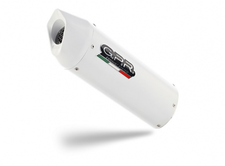 Piese moto - Sistem de evacuare complet GPR ALBUS EVO4 E4.CO.Y.201.1.CAT.ALBE4 White glossy including removable db killer and catalyst
