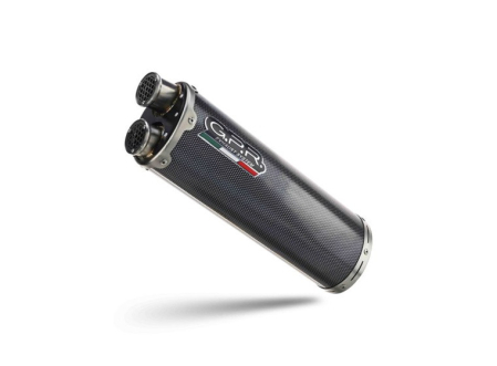 Piese moto - Sistem de evacuare complet GPR DUAL POPPY KT.106.DUAL.PO Brushed Stainless steel including removable db killer and catalyst