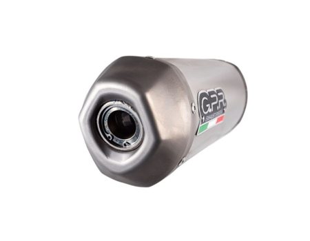 Piese moto - Sistem de evacuare complet GPR PENTACROSS PNT.MX.70.FS.FTT Brushed Titanium including removable db killer/spark arrestor