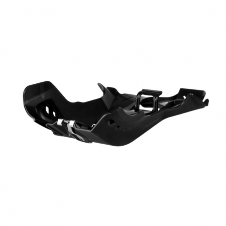 Piese moto - Skid Plate POLISPORT 8475200001 with link protector Negru