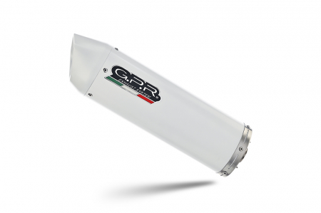 Slip-on exhaust GPR ALBUS CERAMIC A.70.RACEDB.ALB White glossy including link pipe and removale dbkiller [1]